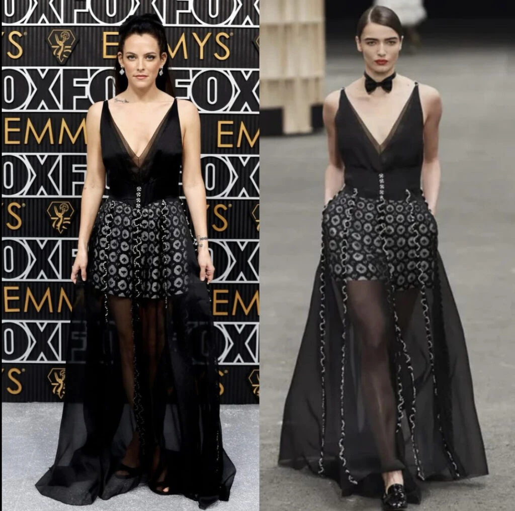 Riley Keough en los Premios Emmy. Foto: Instagram.