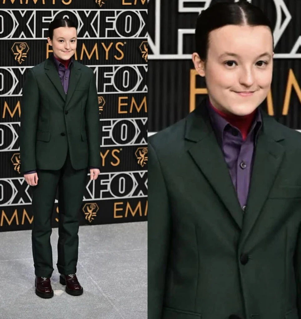 Bella Ramsey en los Premios Emmy. Foto: Instagram.