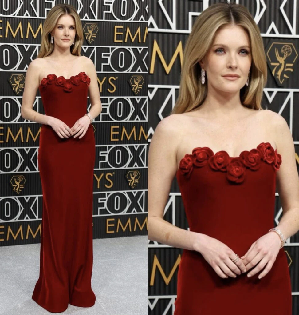 Meghann Fahy en los Premios Emmy. Foto: Instagram.