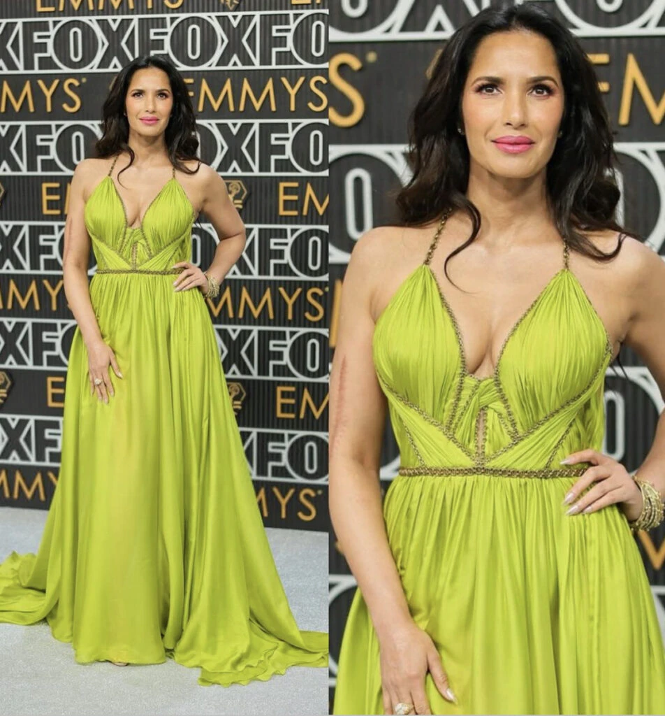 Padma Lakshmi en los Premios Emmy. Foto: Instagram.