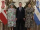 Reina Margarita II de Dinamarca junto a Mauricio Macri y Juliana Awada en 2019. Foto: Instagram.  