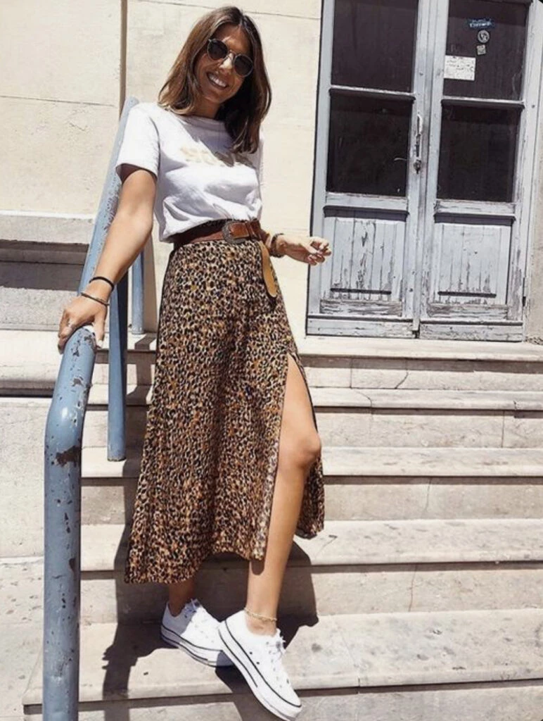 Estos son los mejores looks con polleras. Foto: Pinterest. 