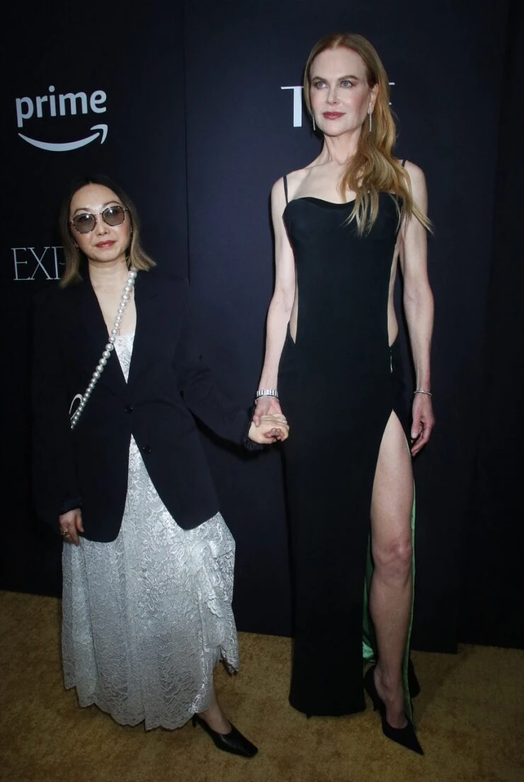 Nicole Kidman deslumbró con un vestido sin espalda. Foto: Fotonoticias.