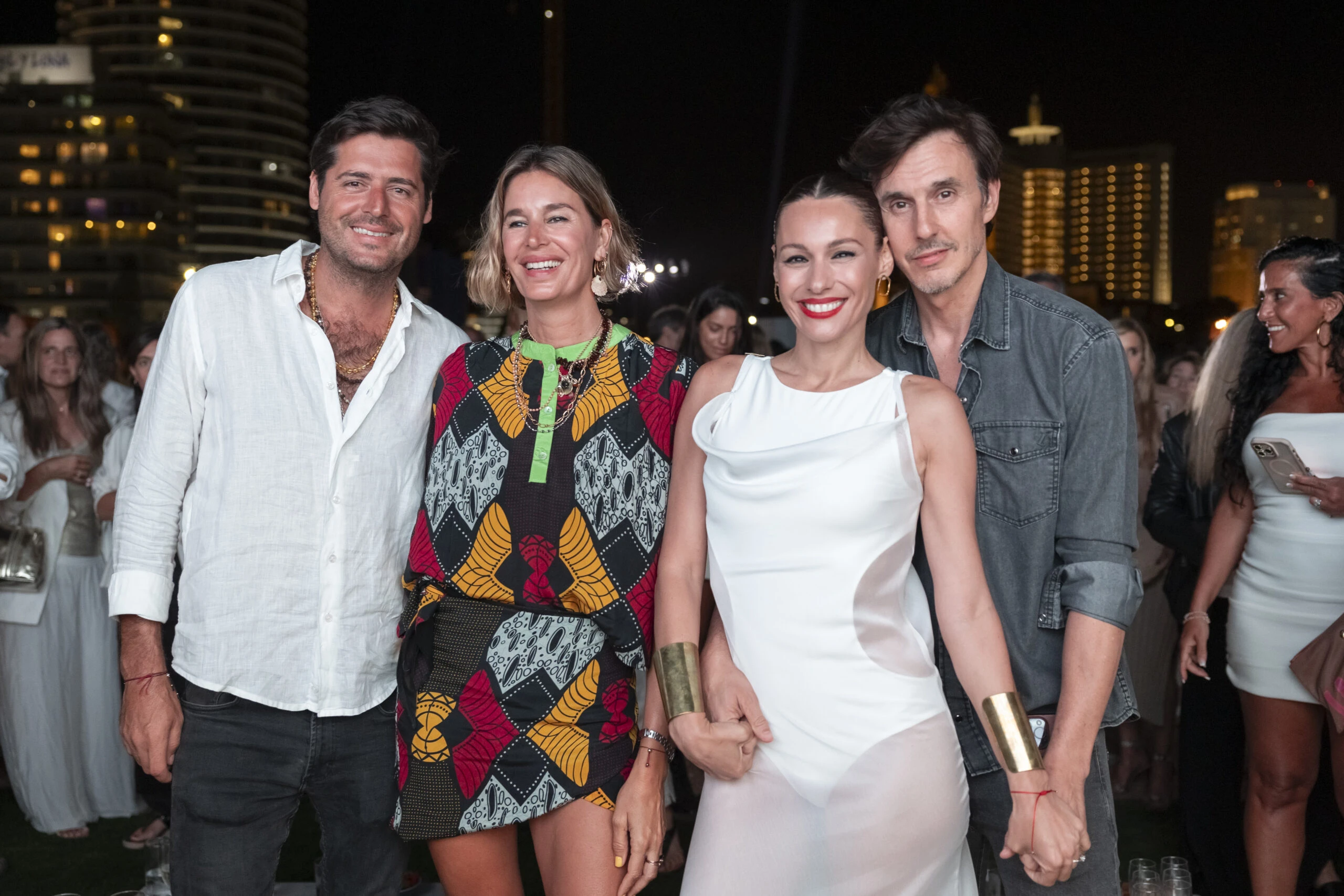 Santiago Gómez Romero, Dolores Barreiro, Pampita y Roberto García Moritán
