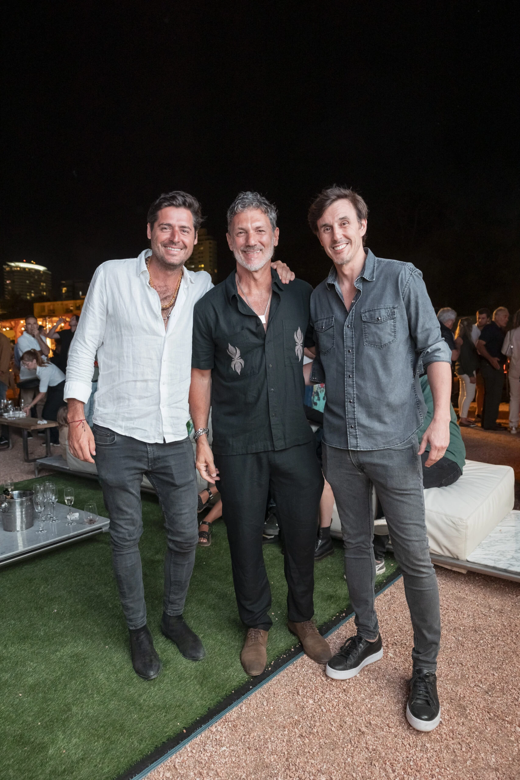 Santiago Gómez Romero, Leo Matheu y Roberto García Moritán