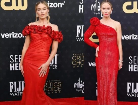 Critics Choice Awards: Margot Robbie y Emily Blunt coincidieron con el mismo ítem de moda y marcaron tendencia