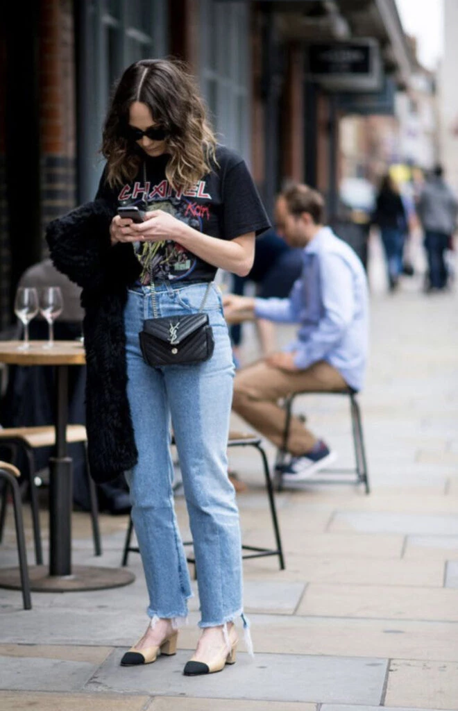 Looks con jean súper trendy para usar esta temporada. Foto: Pinterest. 