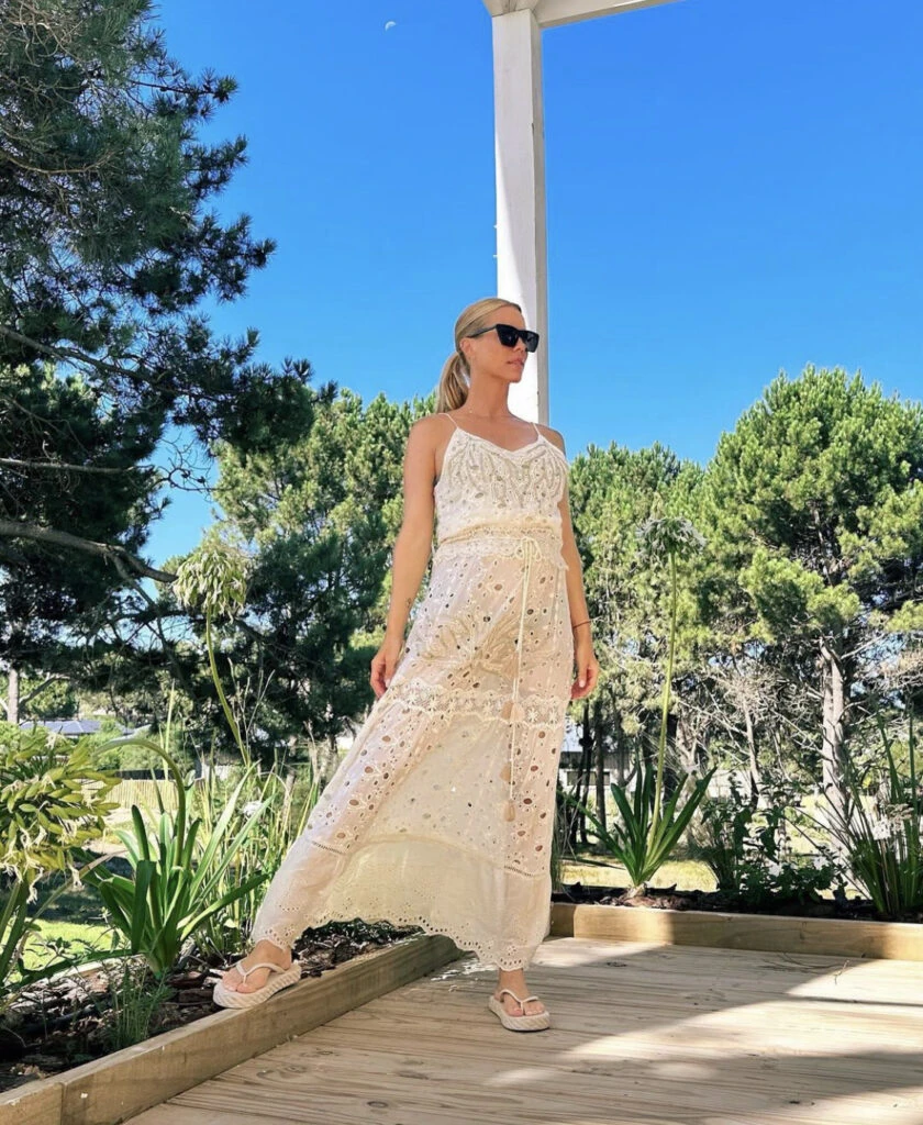 Los mejores looks boho de Nicole Neumann. Foto: Instagram.
