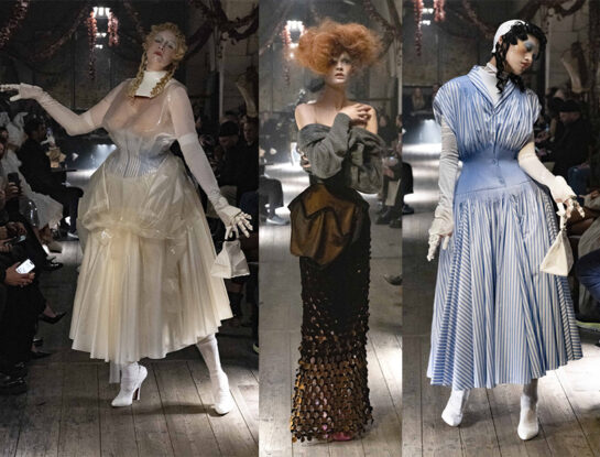 John Galliano al rescate de la silueta reloj de arena para la nueva colección de Maison Margiela