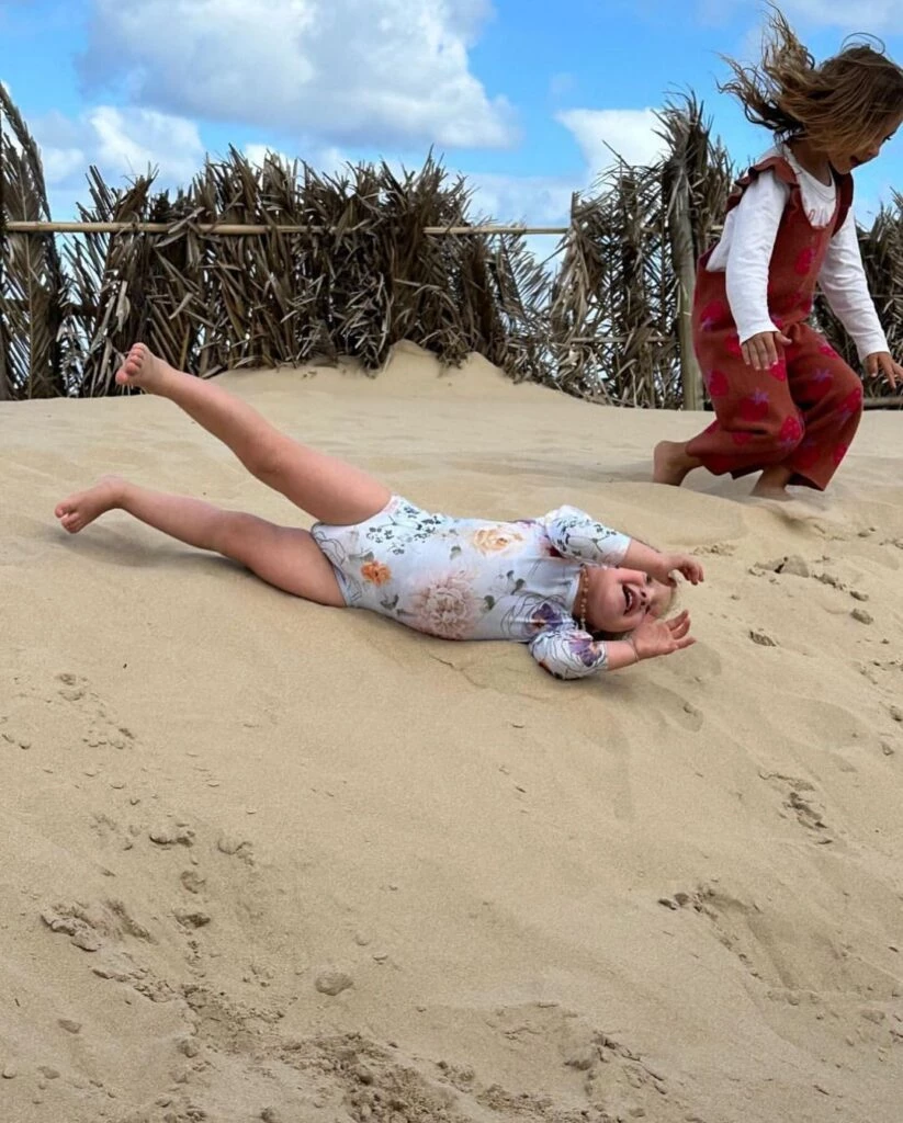 Anita García Moritán dsifrutó la playa