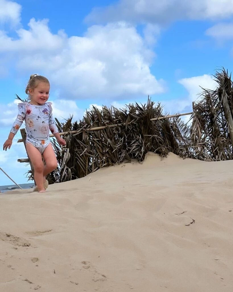 Anita García Moritán dsifrutó la playa
