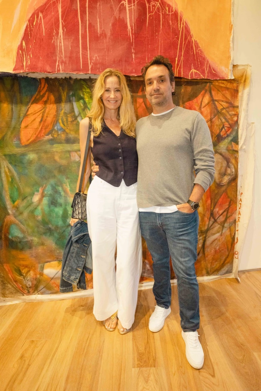Roxana Zarecki y Sebastián Bago en la inauguración de la Fundación Cervieri Monsuárez