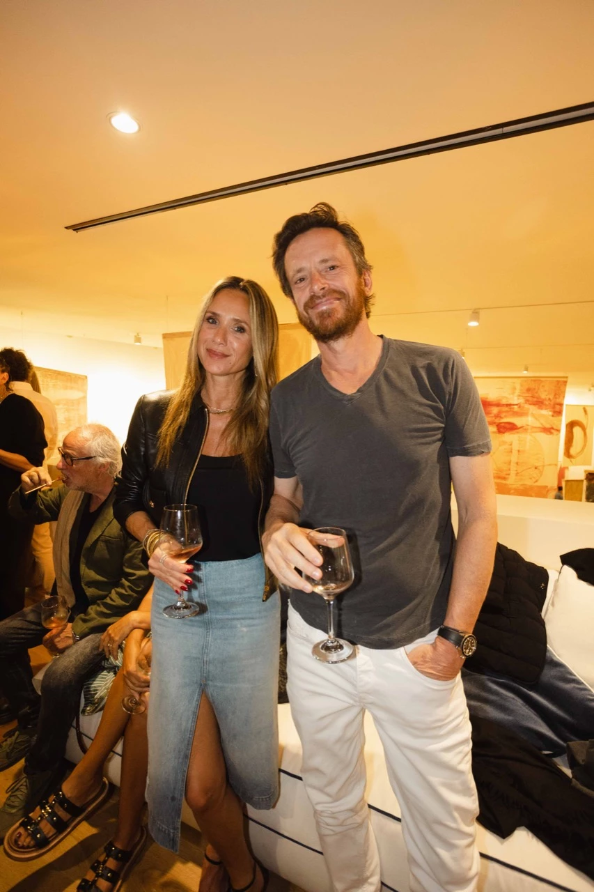 Sabine Mulliez y Pedro Aguirre Saravia en la inauguración de la Fundación Cervieri Monsuárez