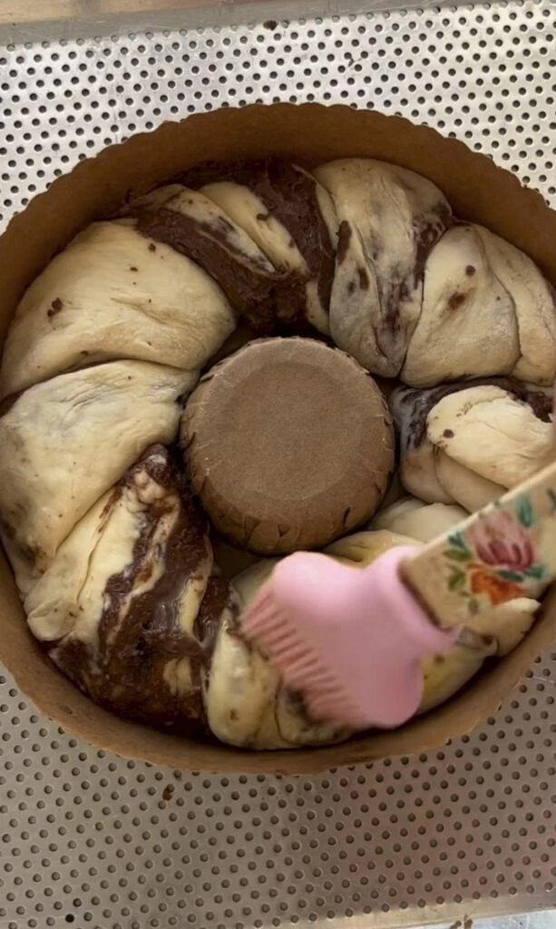 Una rosca de reyes diferente de Agustina Vives. Foto: Instagram. 