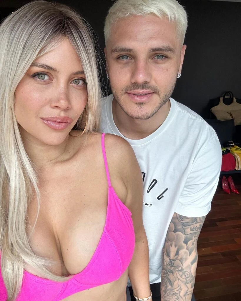 Wanda Nara cambió de look y volvió a su primer amor