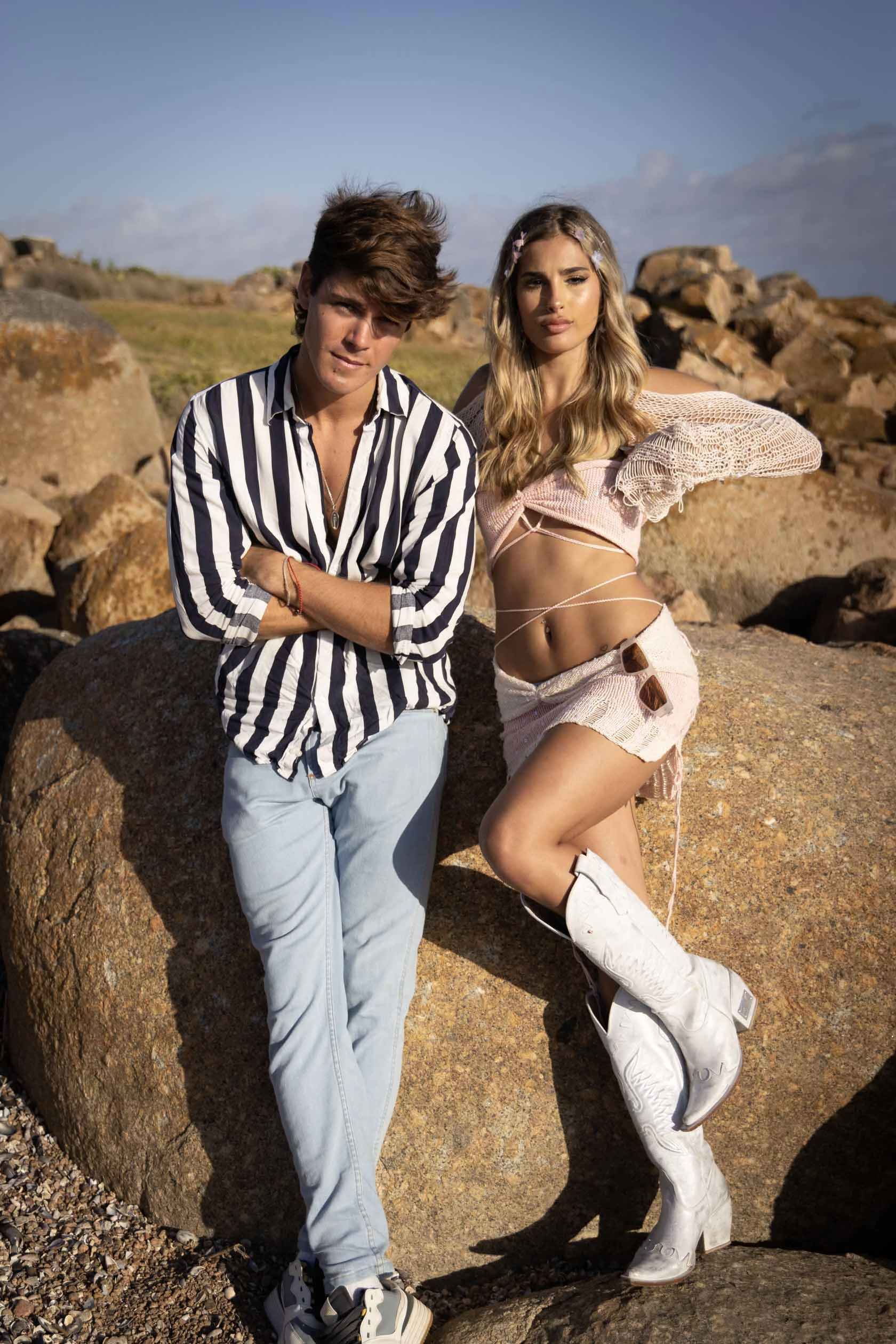 de Juli Poggio a Cami Mayans y Marcos Ginocchio, los looks de los famosos en el día de playa en Casa de Mar GENTE