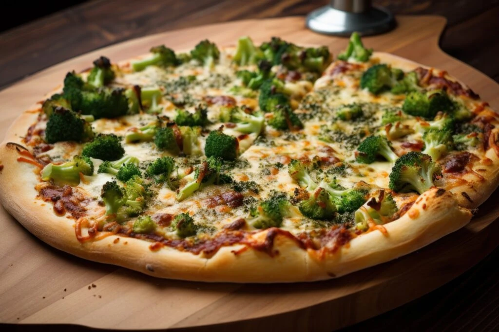 Pizza con brócoli