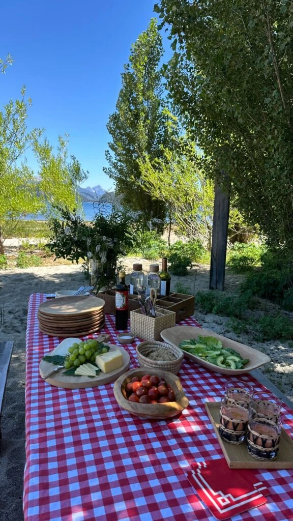 Las fotos del día de picnic de Juliana Awada en la Patagonia