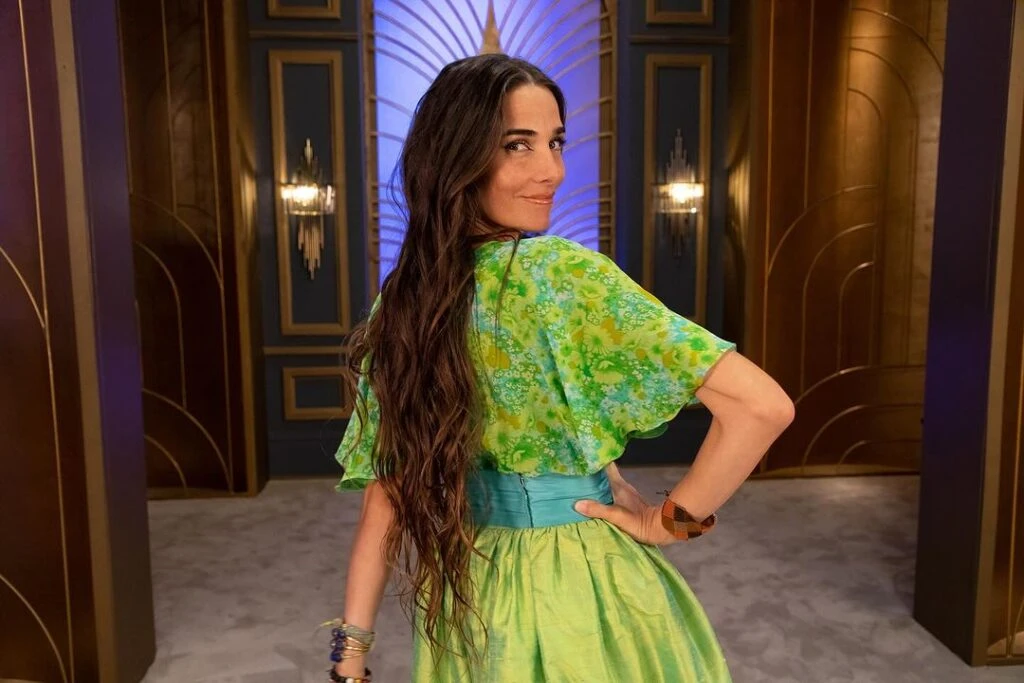 Juana Viale y su look fashionista de este domingo