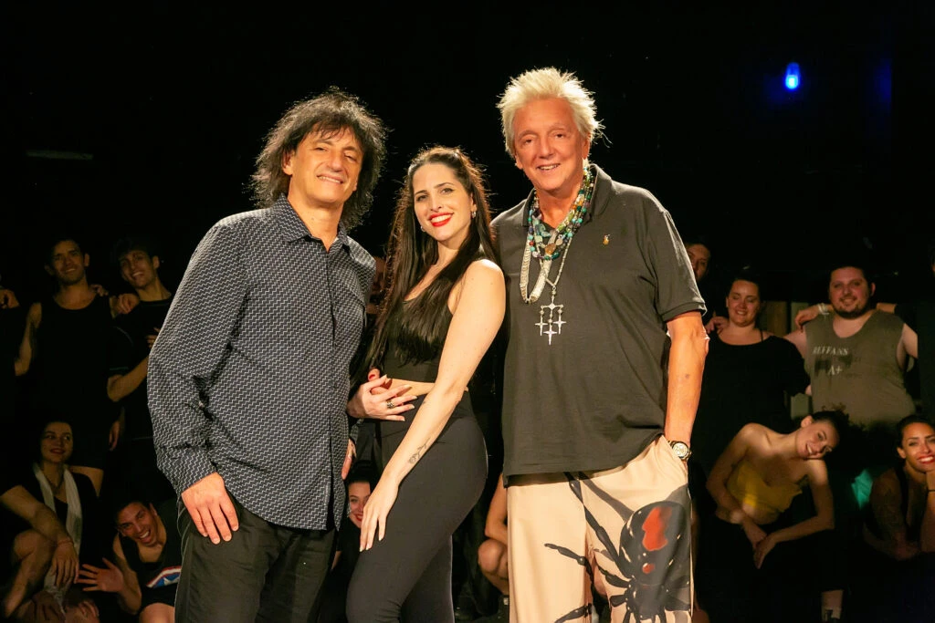 Luz Despósito con Ángel Mahler y Pepe Cibrián