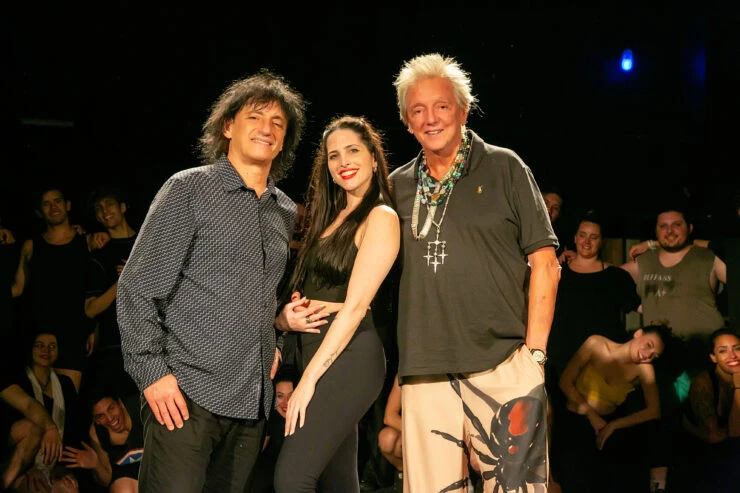 Luz Despósito con Ángel Mahler y Pepe Cibrián
