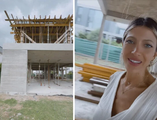 Cande Ruggeri mostró cuánto avanzó la construcción de su casa: "Ya quiero vivir acá"