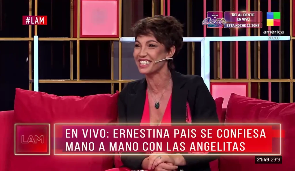 Ernestina Pais reveló que pasó un mes internada por decisión propia. Foto captura de pantalla.