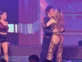 El beso de Fátima Florez y Javier Milei sobre el escenario