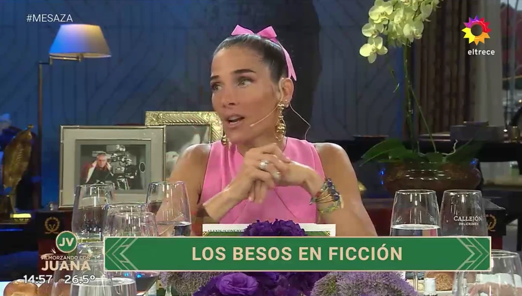 Juana Viale reveló que dio besos fogosos en la ficción.