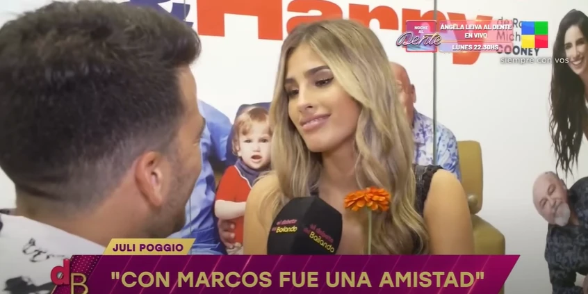 Julieta Poggio confesó lo que todos sospechábamos: confirmó que tuvo algo con Marcos Ginocchio