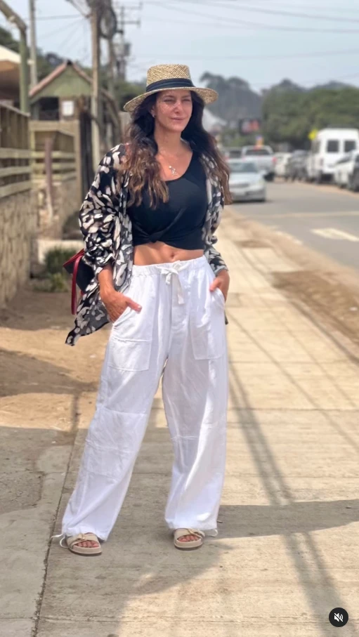 Luciana Aymar en sus vacaciones en familia