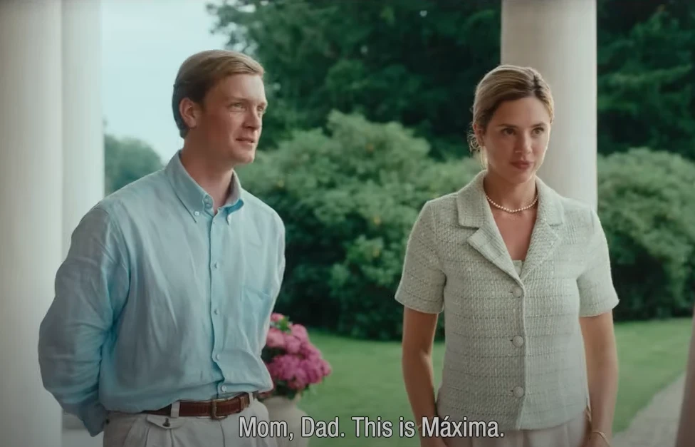 Delfina Chaves y Martijn Lakemeier, su pareja en la ficción de Máxima y ahora en la vida real.