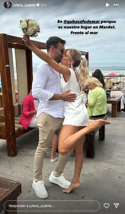 El casamiento por civil de Julieta Puente y Facundo Miguelena