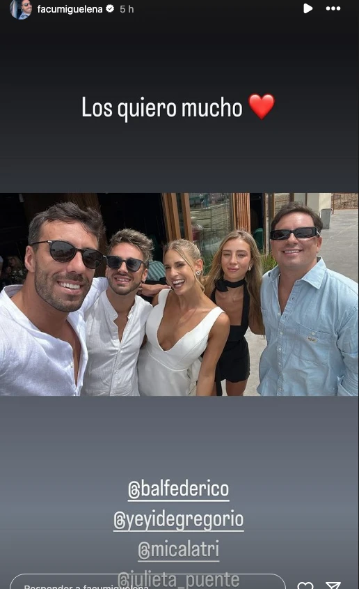 El casamiento por civil de Julieta Puente y Facundo Miguelena