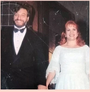 Lucía Galán y Alberto Hazán, quien fuera su marido por una década. Foto FB