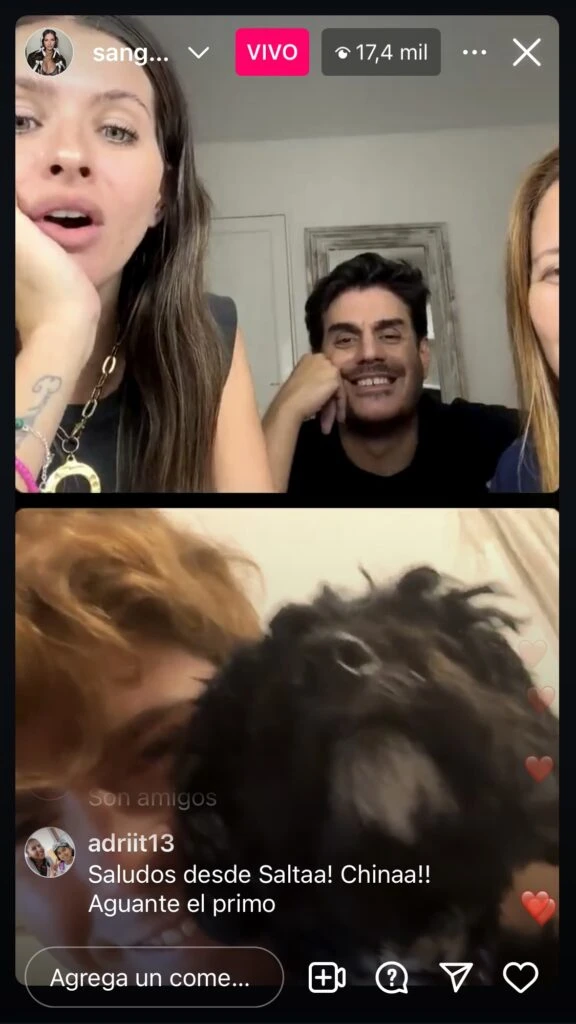 China Suárez y Marcos Ginocchio desmintieron los rumores de romance. Foto: Instagram.