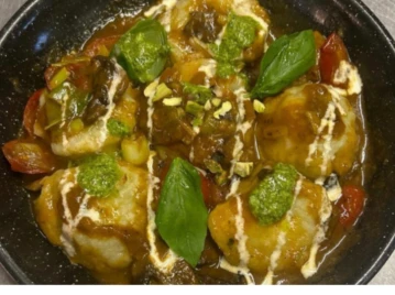 Destacada ñoquis de palta