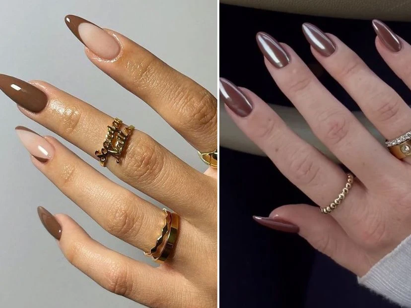 El marrón es el nuevo color que arrasa en los nail arts