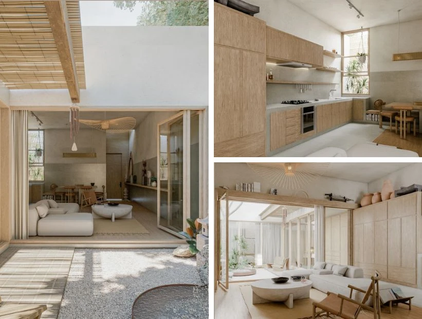 Una casa que transmite paz y armonía inspirada en la arquitectura y filosofía asiática