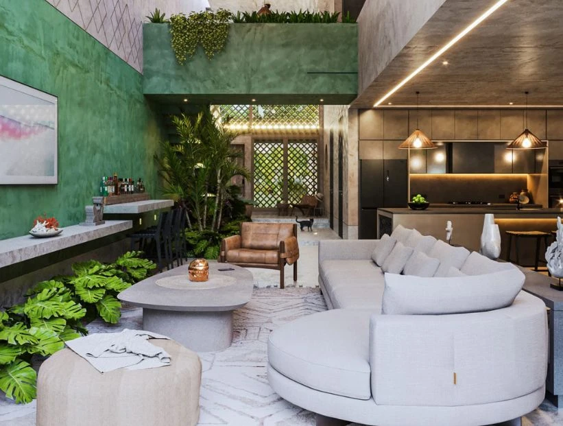 Una casa fresca y original que fusiona lo antiguo con lo moderno