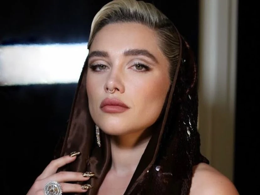 Florence Pugh impone el corte mixie, que será tendencia este 2024 foto: ig