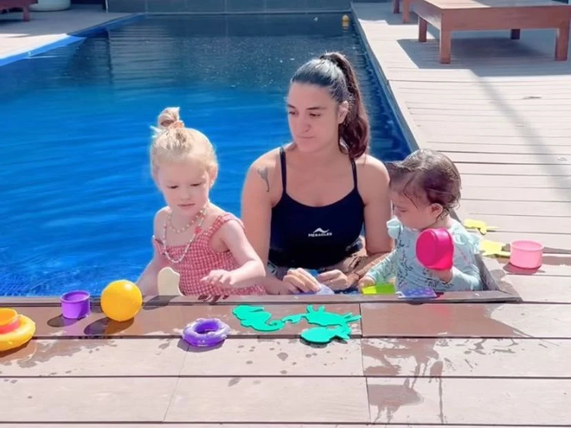 La tarde de juegos de Ana García Moritán y Sarah Burlando, las mini amigas