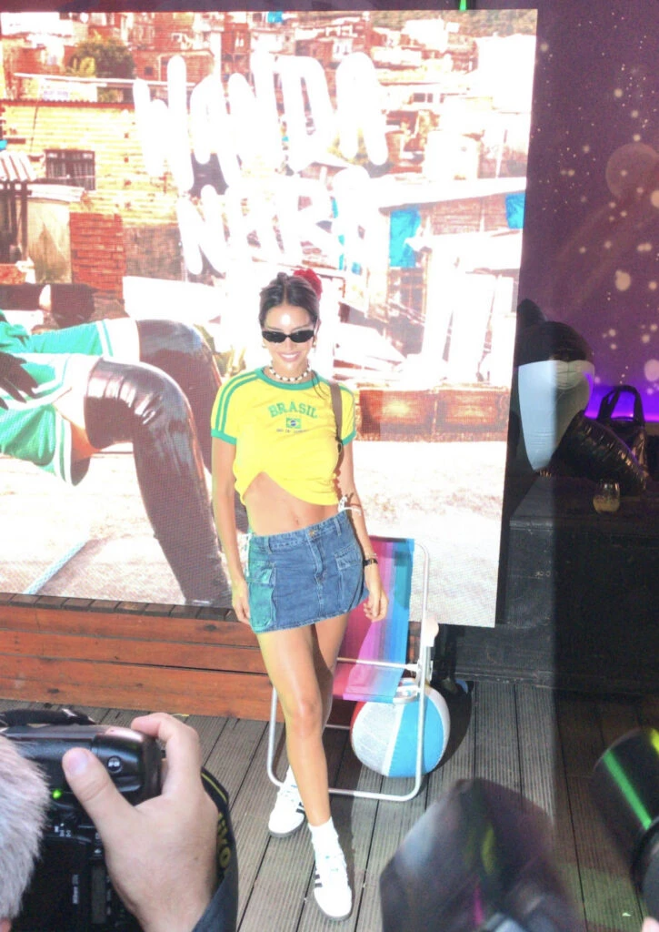 El look bloke core de Zaira Nara. Foto: Instagram.