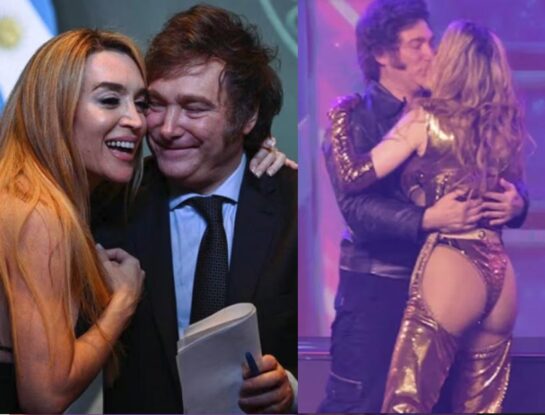 Las fotos del beso apasionado de Fátima Florez y Javier Milei en Mar del Plata