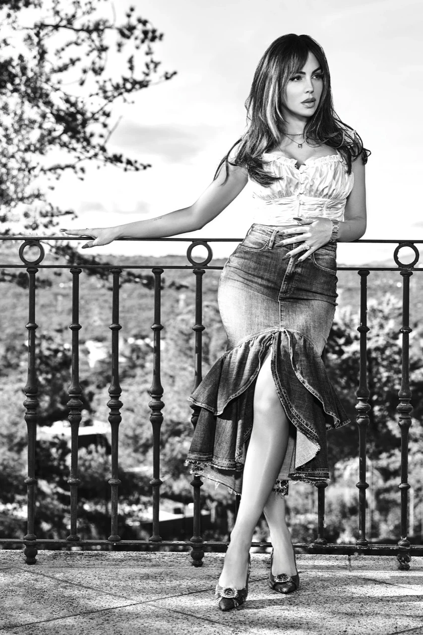 Georgina Rodríguez como modelo de Guess