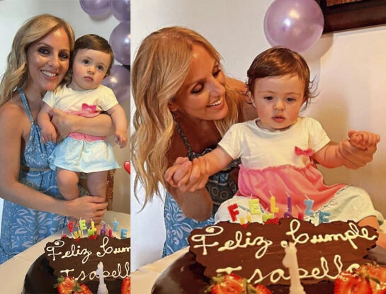 Las fotos del primer cumpleaños de Isabella, la hija de Cora Debarbieri y Martín Arévalo