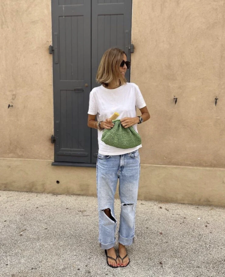 Ideas para usar jean este verano 2024. Foto: Pinterest.