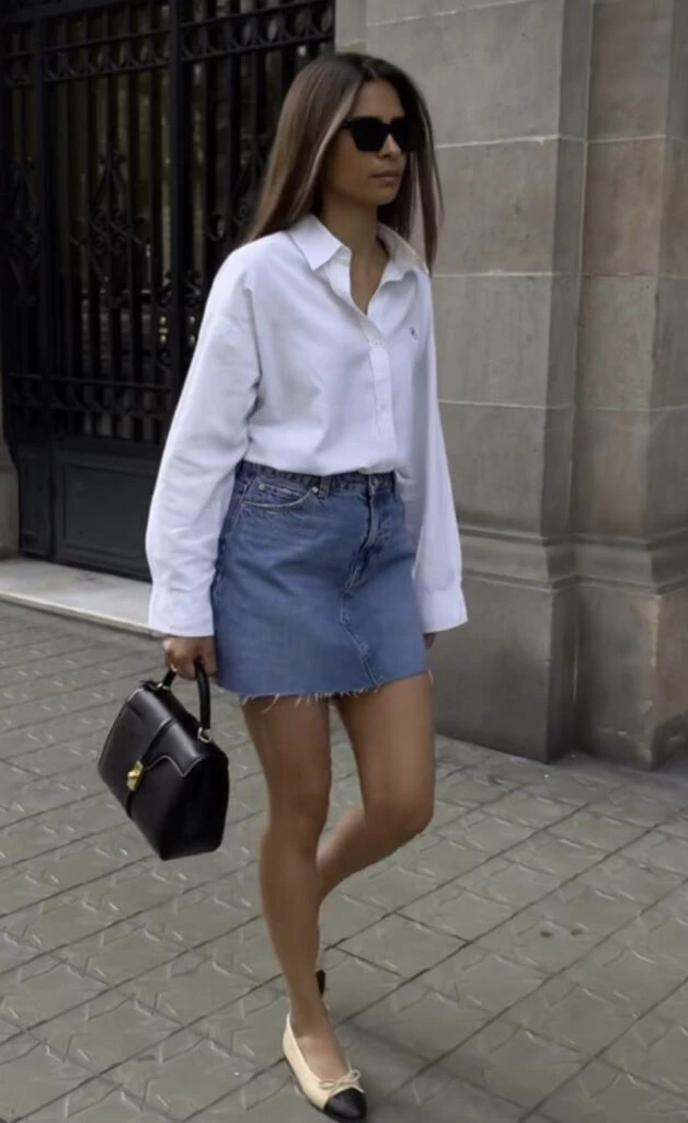 Ideas para usar jean este verano 2024. Foto: Pinterest.