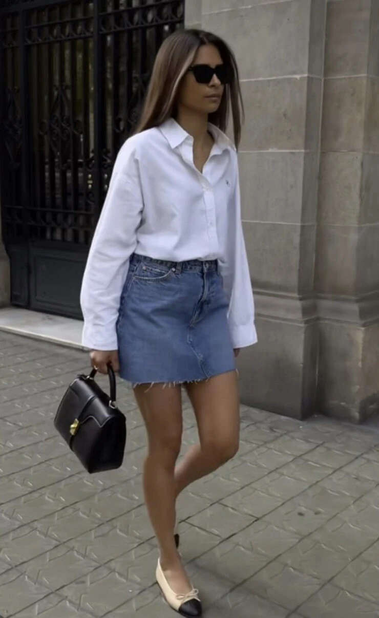 Ideas para usar jean este verano 2024. Foto: Pinterest.