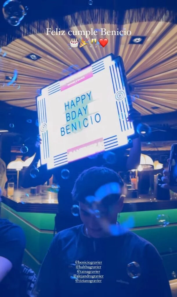 Las fotos del cumpleaños número 19 de Benicio Gravier